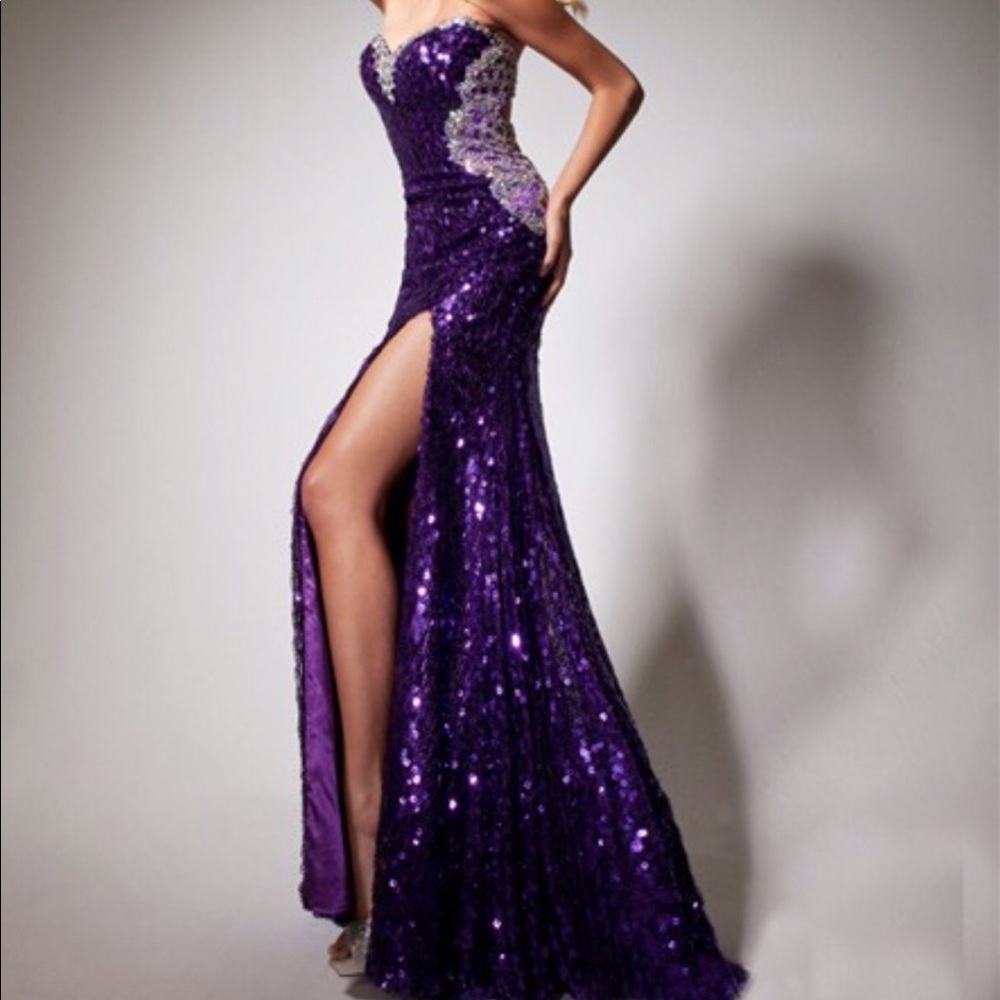 Purple fancy dress